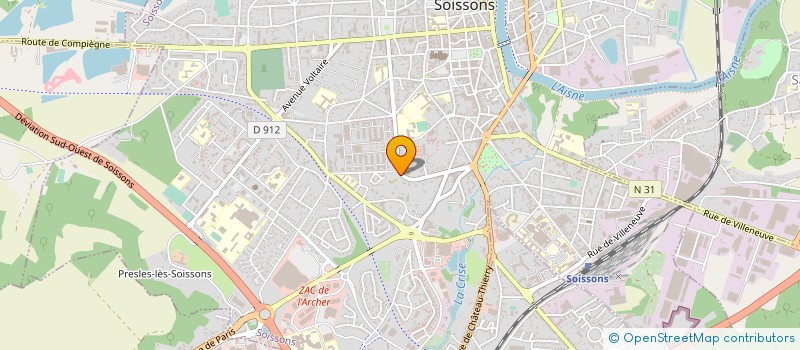 localisation de l'entreprise AGEFRANCE à SOISSONS