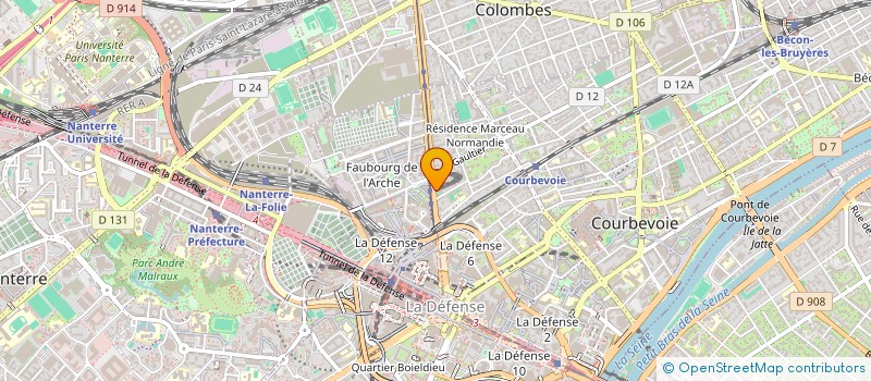 localisation de l'entreprise AGEIRO à COURBEVOIE