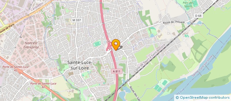 localisation de l'entreprise AGEIS à SAINTE-LUCE-SUR-LOIRE