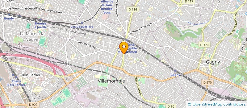 localisation de l'entreprise AGEJE  VILLEMOMBLE