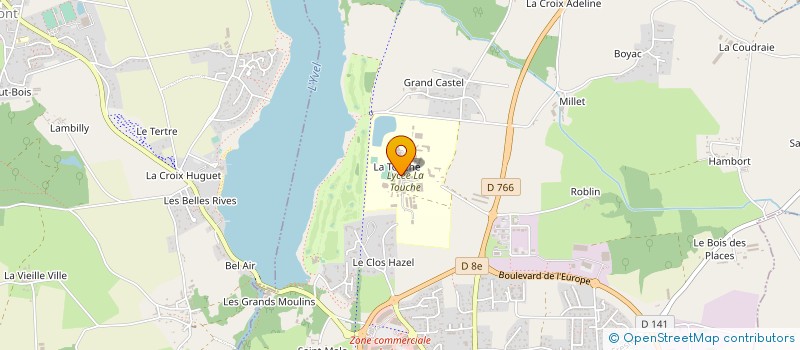 localisation de l'entreprise AGELAP LA TOUCHE à PLOERMEL