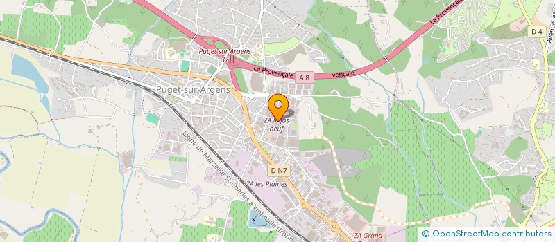 localisation de l'entreprise AGELEC  PUGET-SUR-ARGENS