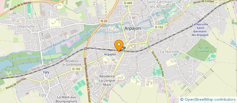 localisation de l'entreprise AGELEC ENTREPRISE à ARPAJON