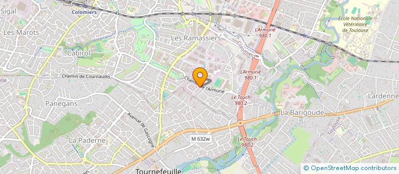 localisation de l'entreprise AGELIO à COLOMIERS