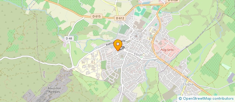 localisation de l'entreprise AGELOC  THUIR