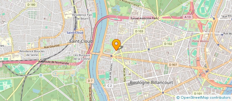 localisation de l'entreprise AGEM LA CREMERIE  BOULOGNE-BILLANCOURT