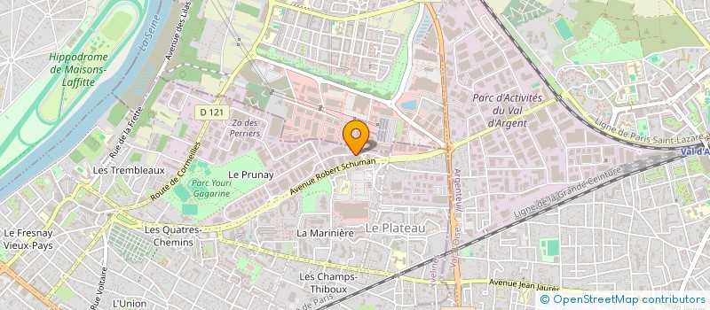 localisation de l'entreprise AGEMA à SARTROUVILLE