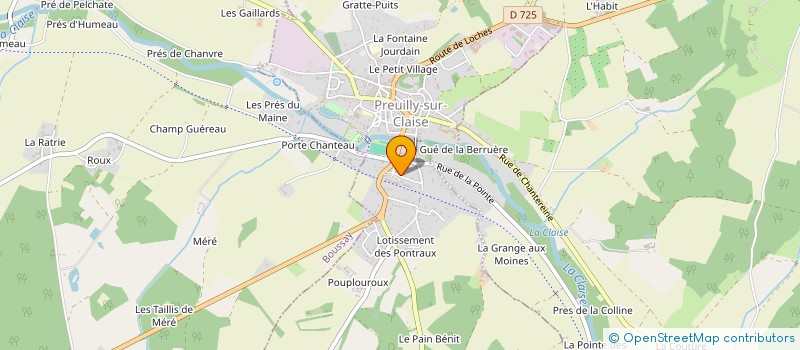 localisation de l'entreprise AGEMA  PREUILLY-SUR-CLAISE