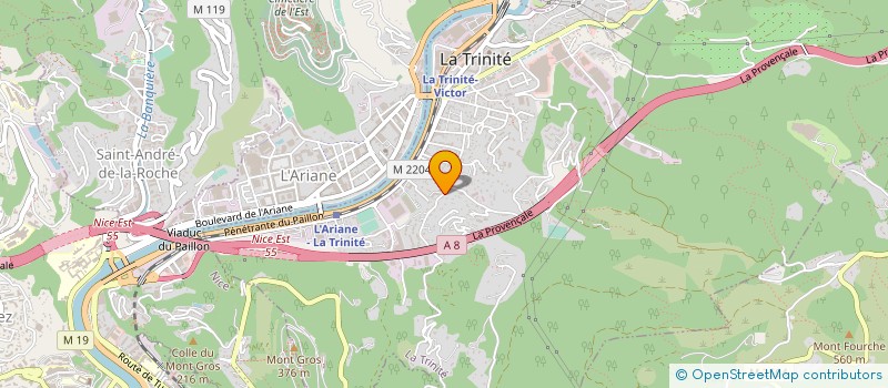 localisation de l'entreprise AGEMAT DISTRIBUTION à LA TRINITE