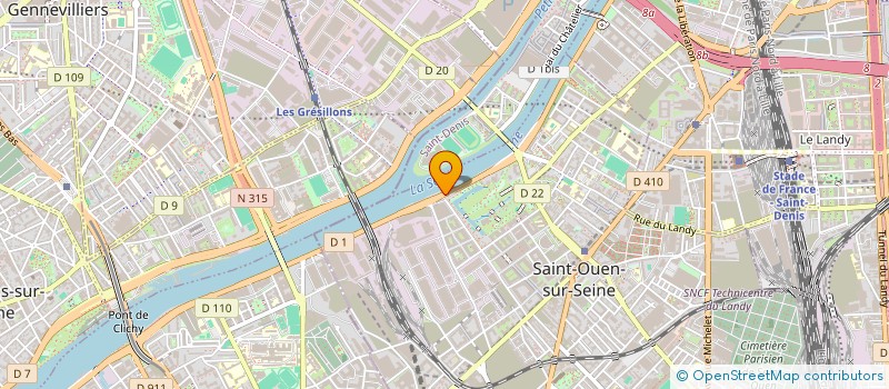 localisation de l'entreprise AGEMX à SAINT-OUEN-SUR-SEINE