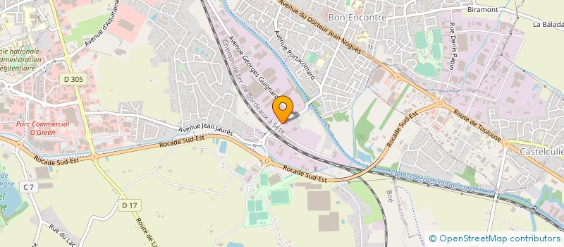 localisation de l'entreprise AGEN - AUTO CONTROLE TECHNIQUE  BOE