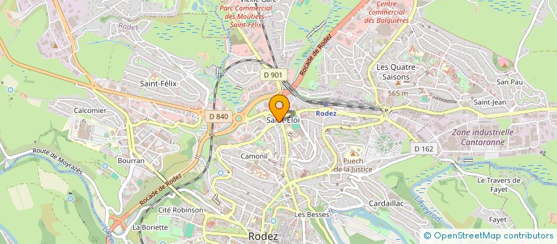 localisation de l'entreprise AGEN BUREAUTIQUE à RODEZ