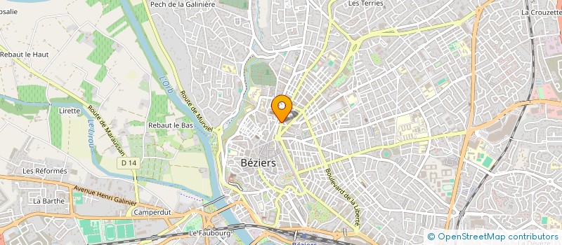 localisation de l'entreprise AGEN - CIE  BEZIERS