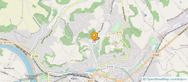 localisation de l'entreprise AGEN FUNERAIRES  AGEN