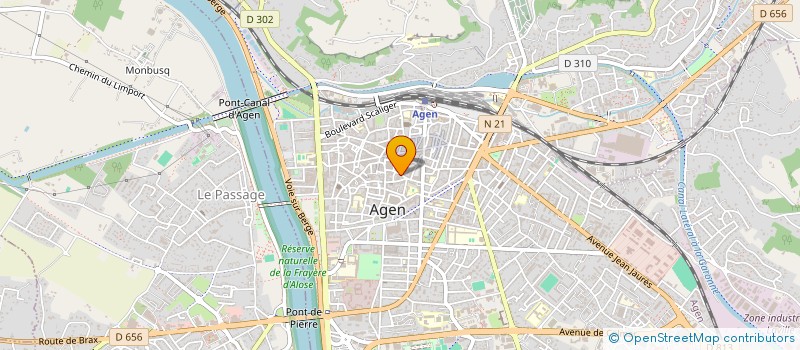 localisation de l'entreprise AGEN LOGISTIQUE à AGEN