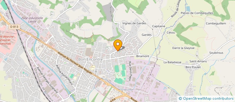 localisation de l'entreprise AGEN TECHNI PUBLICITE à BON-ENCONTRE