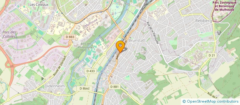 localisation de l'entreprise AGENA à BRUNSTATT-DIDENHEIM