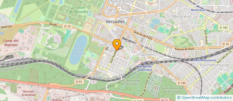 localisation de l'entreprise AGENA à VERSAILLES