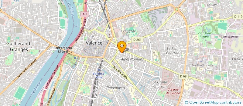 localisation de l'entreprise AGENA COMMUNICATION  VALENCE