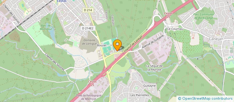 localisation de l'entreprise AGENA SNC  CESTAS