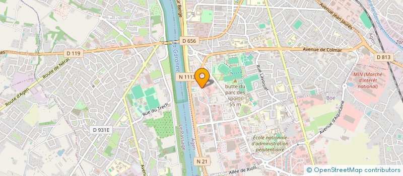 localisation de l'entreprise AGENA VOYAGES  AGEN