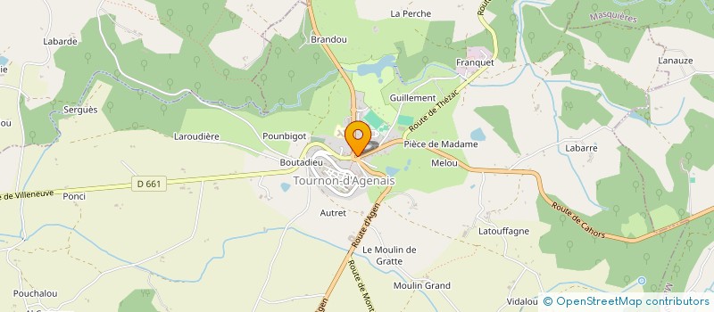 localisation de l'entreprise AGENAIS QUERCY IMMOBILIER  TOURNON D'AGENAIS