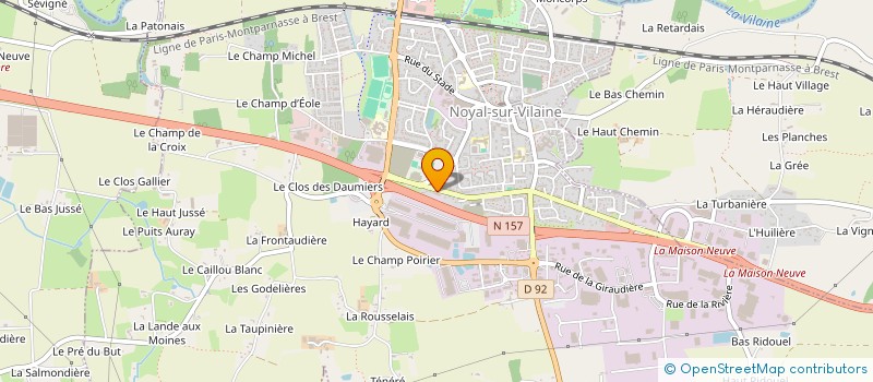 localisation de l'entreprise AGENC BUREAU CREATION SUITE PERRINIAUX à NOYAL-SUR-VILAINE
