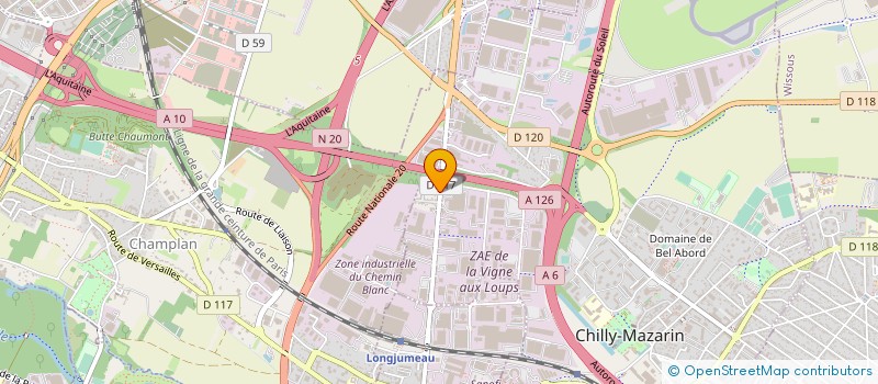 localisation de l'entreprise AGENC BUREAU ET COMMERCE ABC à CHILLY-MAZARIN