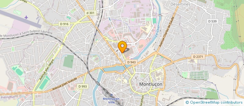 localisation de l'entreprise AGENC CONSE AMENA COMME INTER AGRIC à MONTLUCON