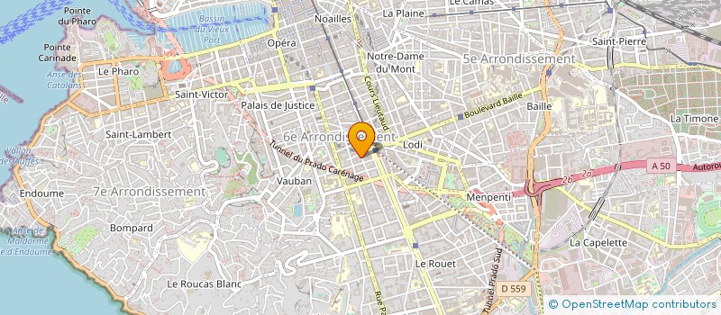 localisation de l'entreprise AGENC IMMOB MER ET SOLEIL à MARSEILLE