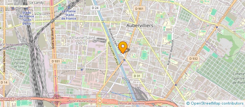 localisation de l'entreprise AGENC INTERN FORMA ASSIST COMM à AUBERVILLIERS