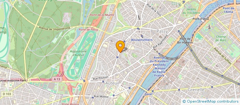 localisation de l'entreprise AGENC INVEST DEVELOP LETTONIE EN FRANCE  PARIS 16