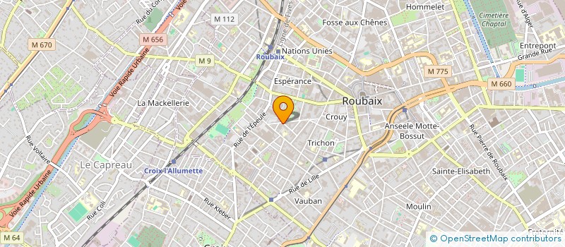 localisation de l'entreprise AGENC SECURIT PROTECT PRIV INTERV CONVOY  ROUBAIX