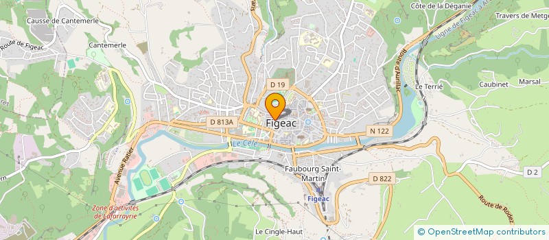 localisation de l'entreprise AGENCE 01 FORMATION  FIGEAC