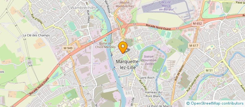 localisation de l'entreprise AGENCE 111  MARQUETTE-LEZ-LILLE