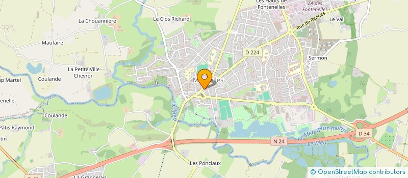 localisation de l'entreprise AGENCE 1995  MORDELLES