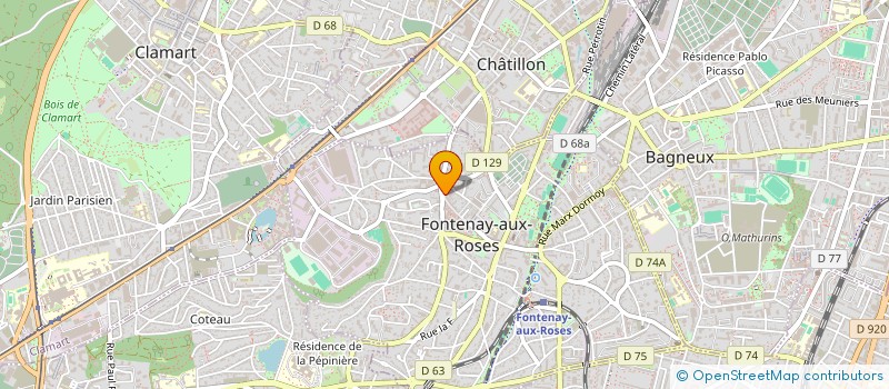 localisation de l'entreprise AGENCE 2000 à FONTENAY-AUX-ROSES