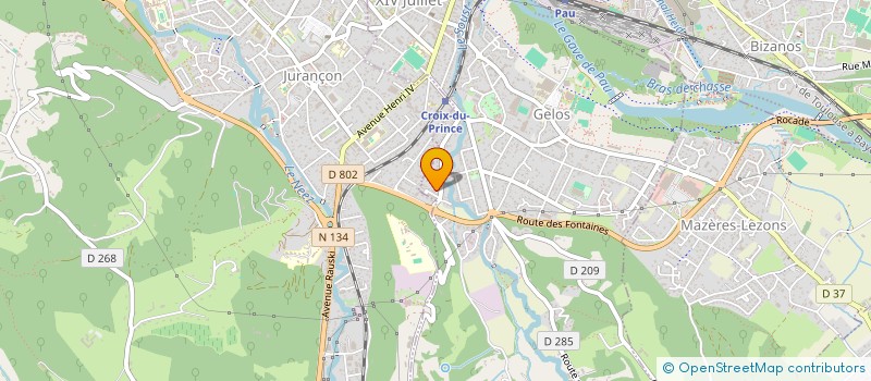 localisation de l'entreprise AGENCE 25 à PAU