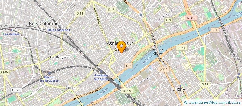 localisation de l'entreprise AGENCE 414  ASNIERES-SUR-SEINE