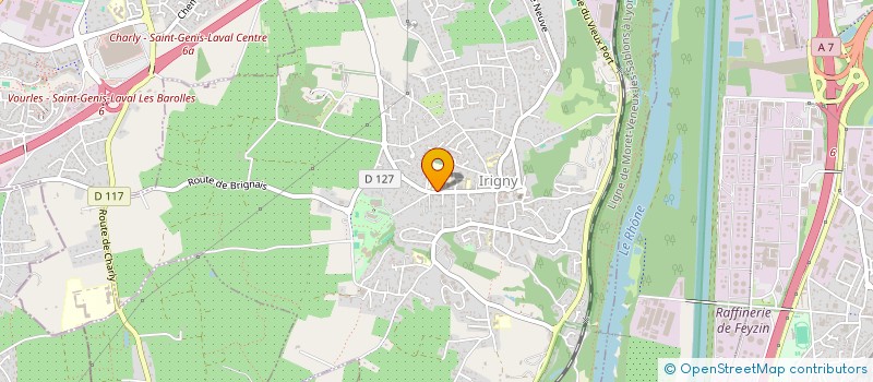 localisation de l'entreprise AGENCE 6-11  IRIGNY