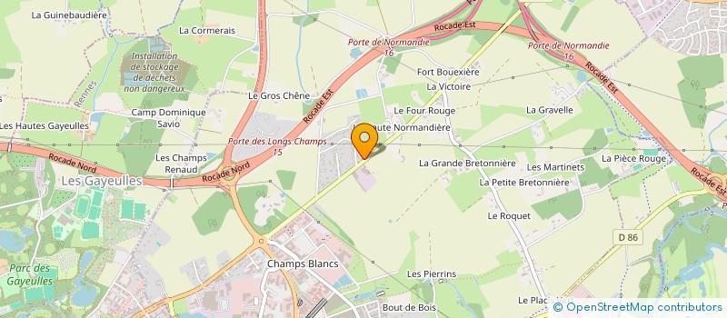 localisation de l'entreprise AGENCE 71BPM  THORIGNE-FOUILLARD