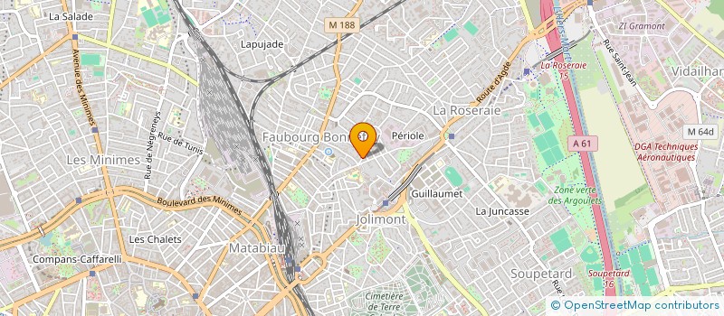 localisation de l'entreprise AGENCE A à TOULOUSE