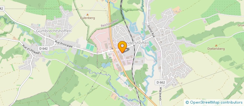 localisation de l'entreprise AGENCE A & M  GUNDERSHOFFEN