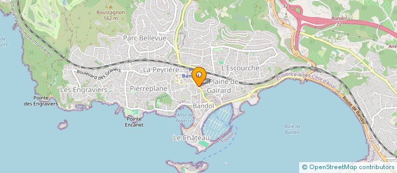 localisation de l'entreprise AGENCE A.MATHIEU IMMOBILIER  BANDOL