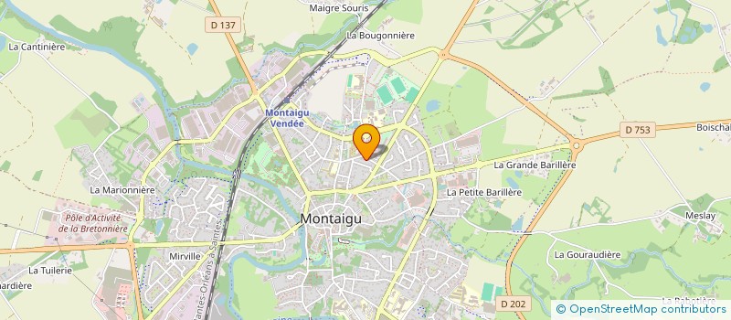 localisation de l'entreprise AGENCE AA à MONTAIGU-VENDEE
