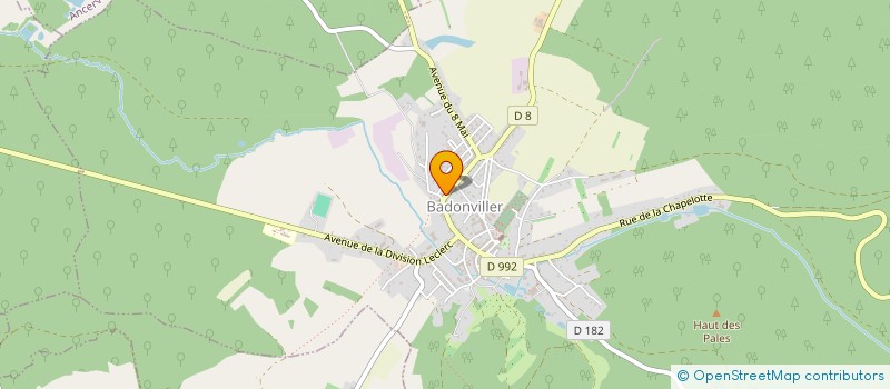 localisation de l'entreprise AGENCE ABP à BADONVILLER