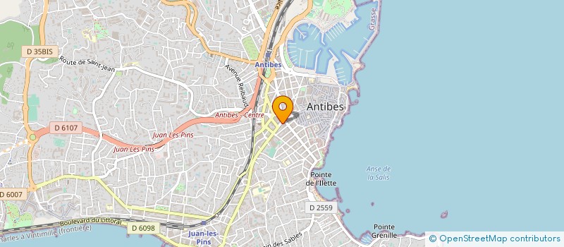 localisation de l'entreprise AGENCE ACTU à ANTIBES