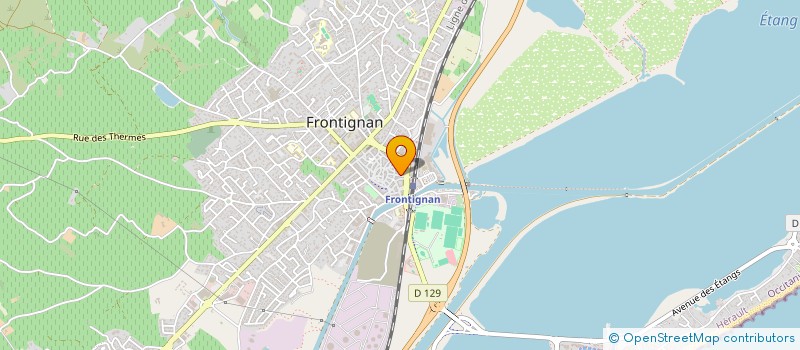 localisation de l'entreprise AGENCE ADMINIS COURTAGE FRONTIGNANAISE à FRONTIGNAN