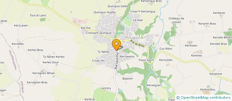 localisation de l'entreprise AGENCE AEZY  PLOUGUIN