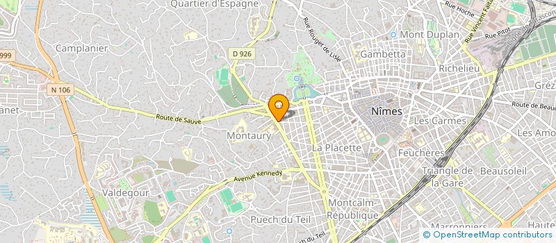 localisation de l'entreprise AGENCE AFJ  NIMES